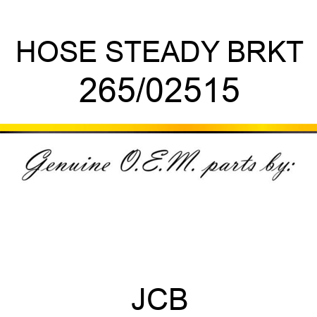HOSE STEADY BRKT 265/02515