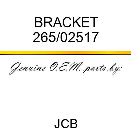 BRACKET 265/02517