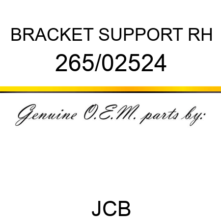 BRACKET SUPPORT RH 265/02524