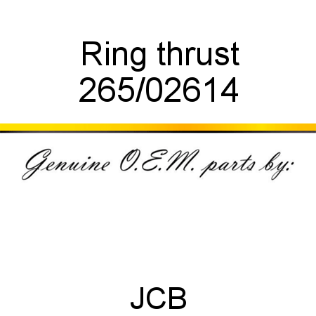 Ring, thrust 265/02614