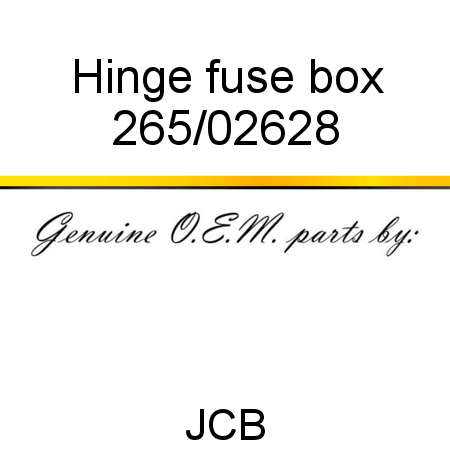 Hinge, fuse box 265/02628