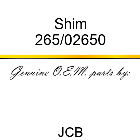 Shim 265/02650