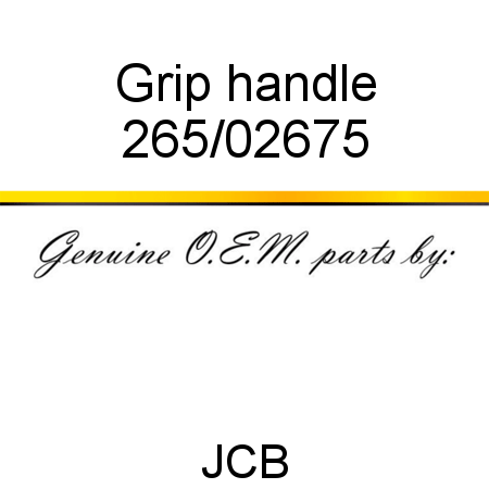 Grip, handle 265/02675