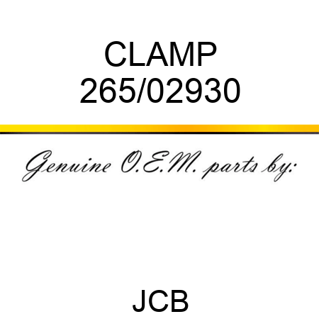 CLAMP 265/02930