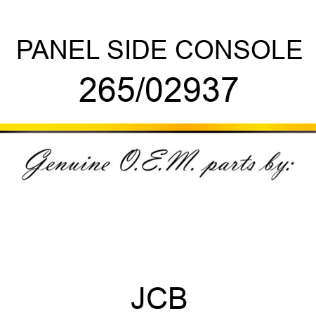 PANEL SIDE CONSOLE 265/02937