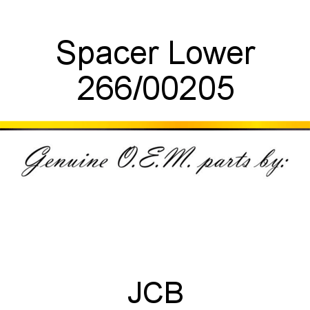 Spacer, Lower 266/00205