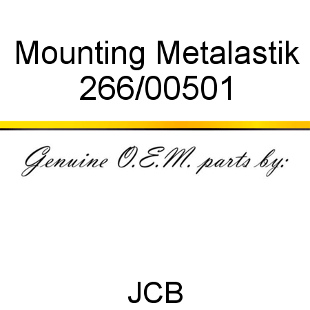 Mounting, Metalastik 266/00501