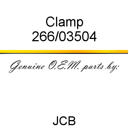 Clamp 266/03504