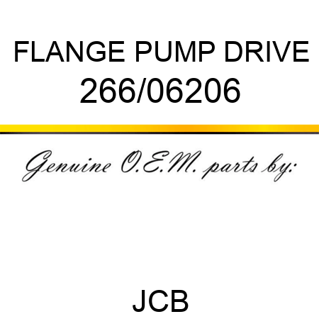 FLANGE PUMP DRIVE 266/06206
