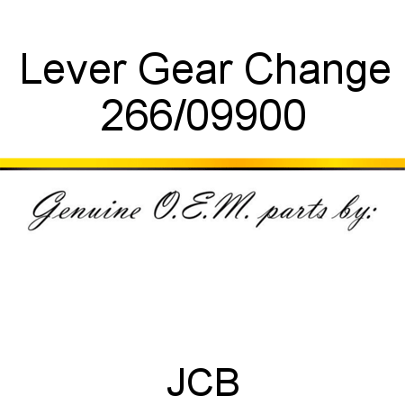 Lever, Gear Change 266/09900