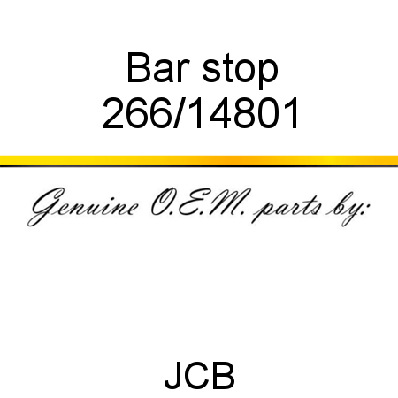 Bar, stop 266/14801