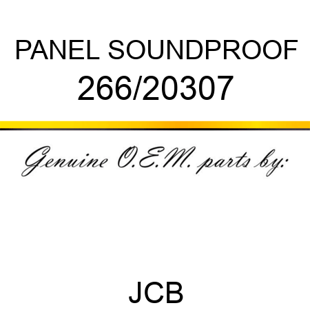 PANEL SOUNDPROOF 266/20307