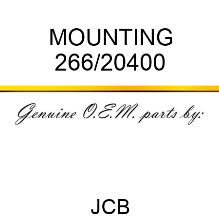 MOUNTING 266/20400