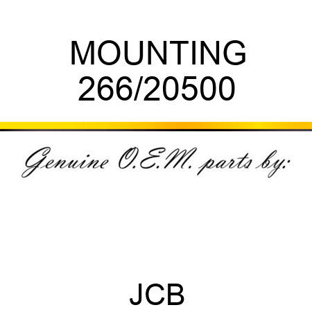 MOUNTING 266/20500