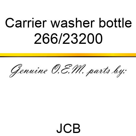 Carrier, washer bottle 266/23200
