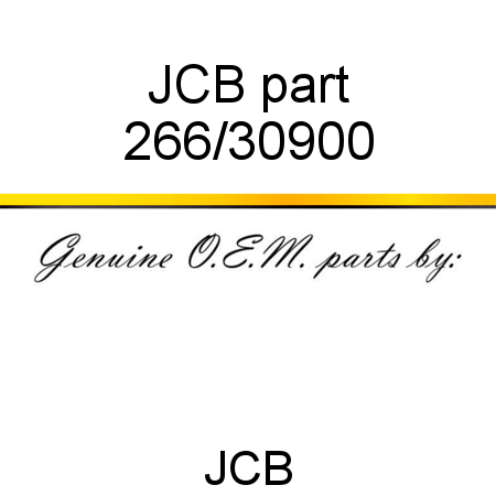 JCB part 266/30900