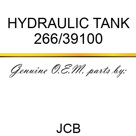 HYDRAULIC TANK 266/39100