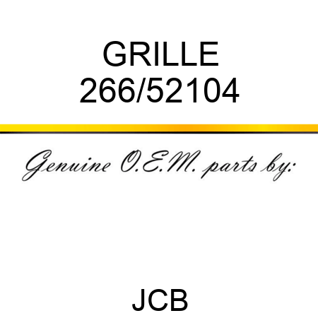 GRILLE 266/52104