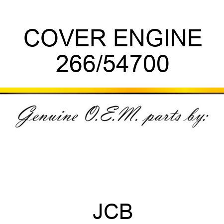 COVER ENGINE 266/54700