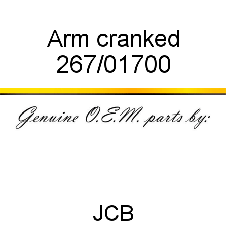 Arm, cranked 267/01700