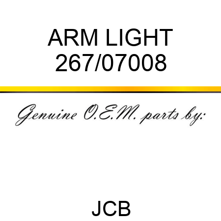 ARM LIGHT 267/07008