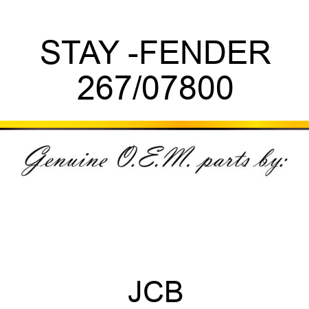 STAY -FENDER 267/07800