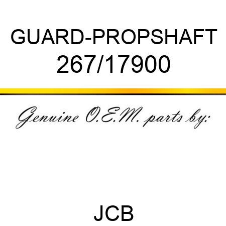 GUARD-PROPSHAFT 267/17900