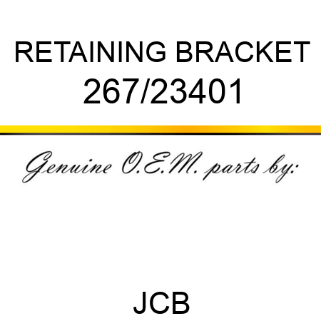 RETAINING BRACKET 267/23401