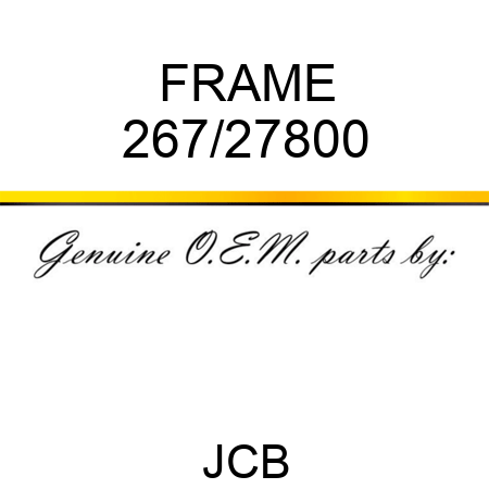 FRAME 267/27800