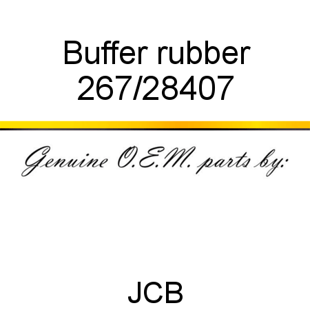 Buffer, rubber 267/28407