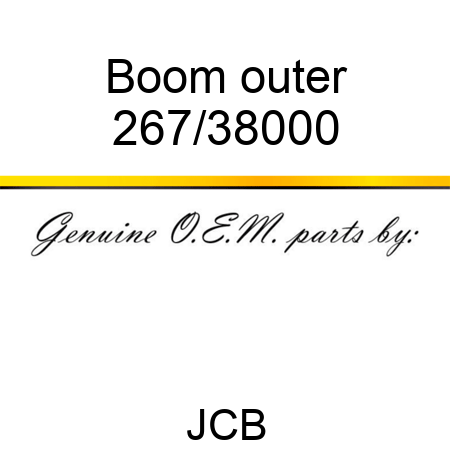 Boom outer 267/38000