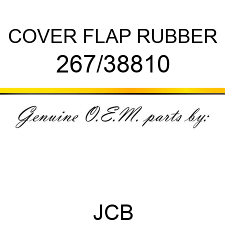 COVER FLAP RUBBER 267/38810