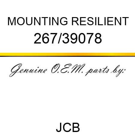 MOUNTING RESILIENT 267/39078