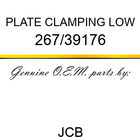 PLATE CLAMPING LOW 267/39176