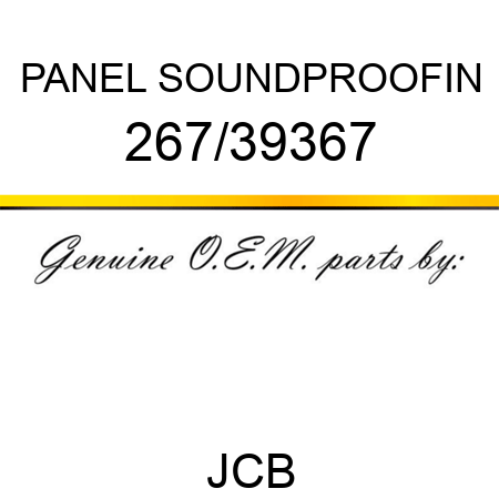PANEL SOUNDPROOFIN 267/39367