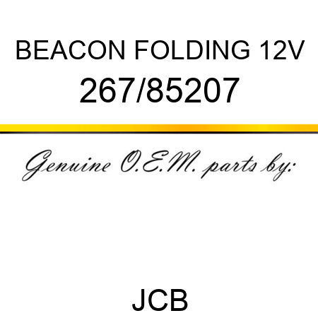BEACON FOLDING 12V 267/85207