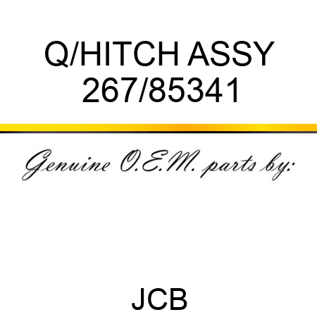 Q/HITCH ASSY 267/85341