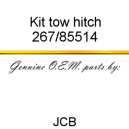 Kit, tow hitch 267/85514