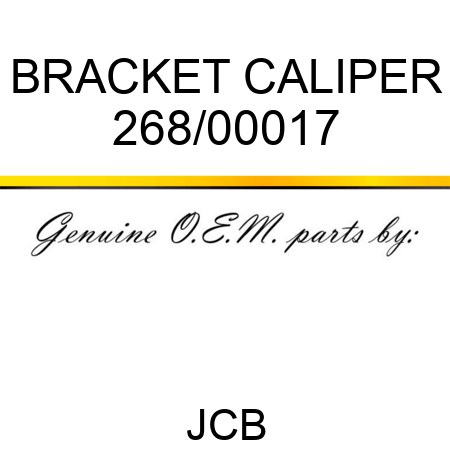 BRACKET CALIPER 268/00017