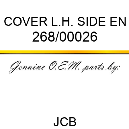 COVER L.H. SIDE EN 268/00026