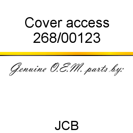 Cover, access 268/00123