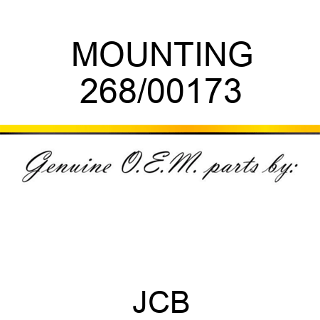 MOUNTING 268/00173
