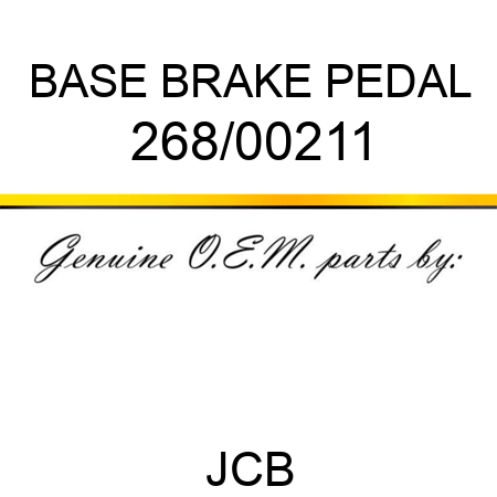 BASE BRAKE PEDAL 268/00211