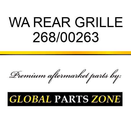 WA REAR GRILLE 268/00263
