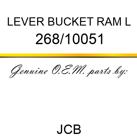 LEVER BUCKET RAM L 268/10051