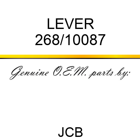 LEVER 268/10087