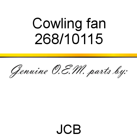 Cowling, fan 268/10115