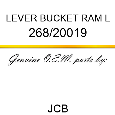 LEVER BUCKET RAM L 268/20019