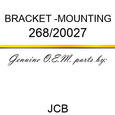 BRACKET -MOUNTING 268/20027
