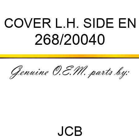 COVER L.H. SIDE EN 268/20040